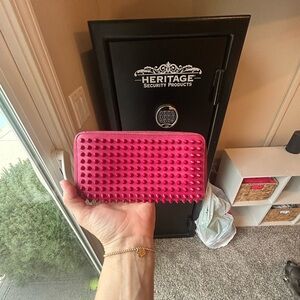 Christian Loubuiton spike wallet